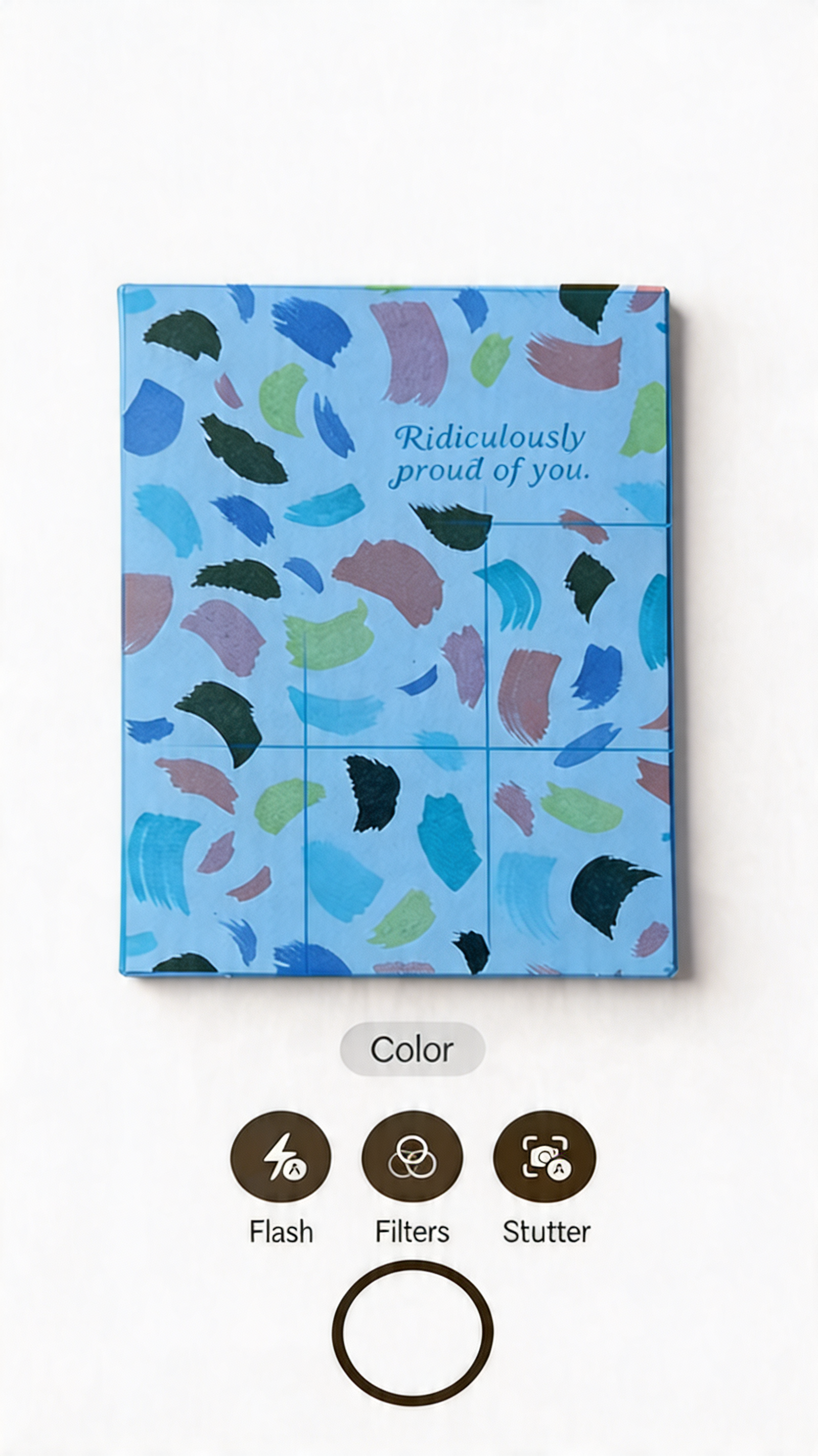 Scanning a greeting card in Keepi Cards